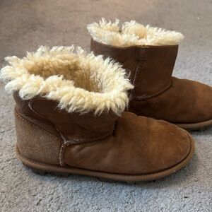 Brown Shearling-Lined Authentic Sheepskin Winter Boots